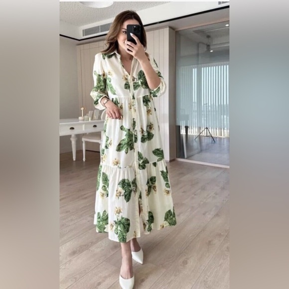 ZARA BLOGGERS’ FAVORITE FLORAL PRINT DRESS ZW COLLECTION - Picture 10 of 16